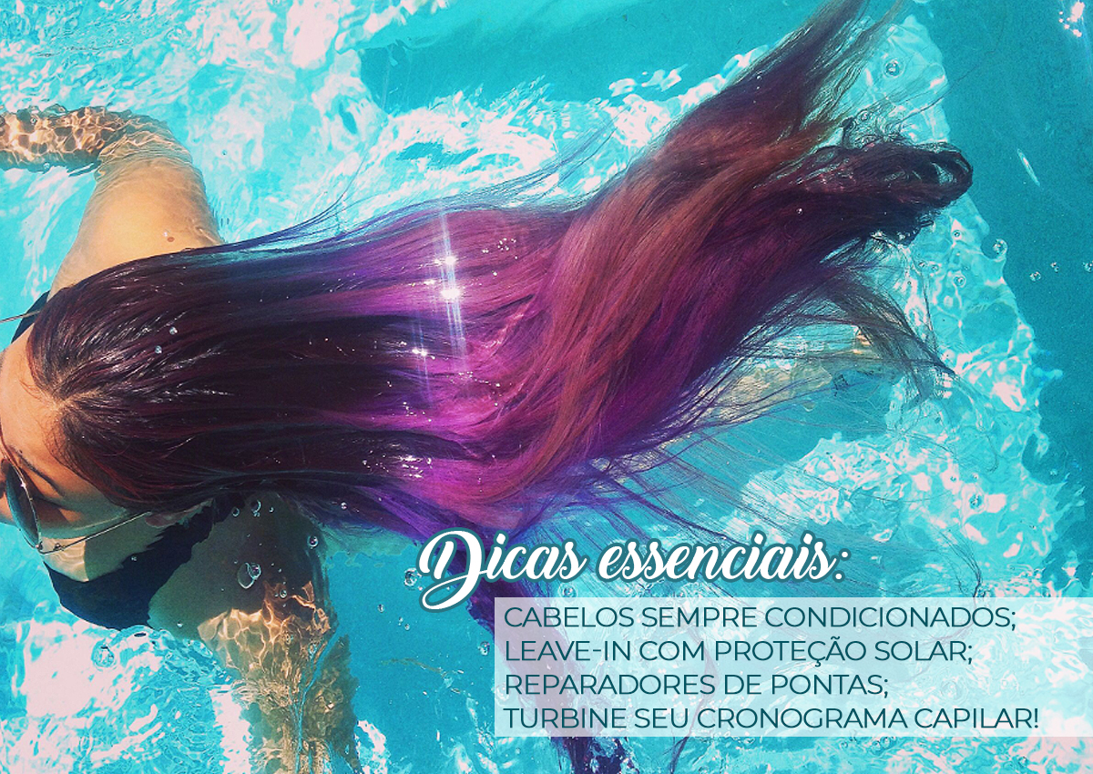 cabelos coloridos: cuidados no verão