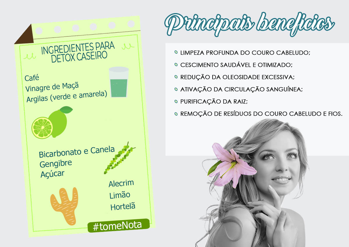 detox capilar - benefícios principais