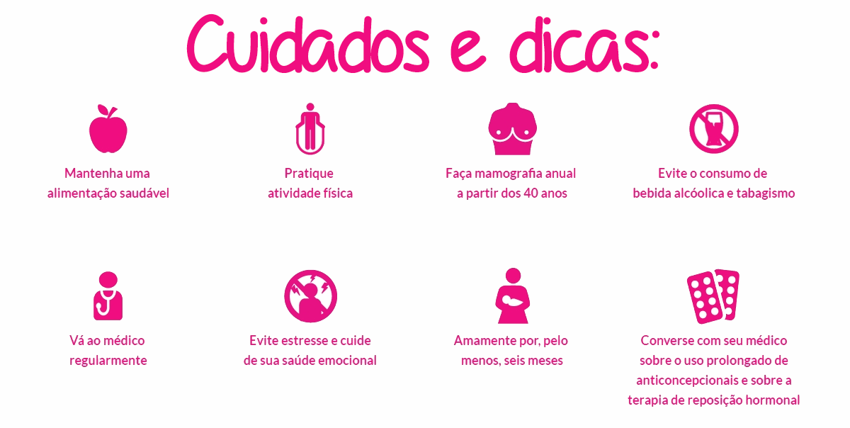 Outubro Rosa - cuidados e dicas