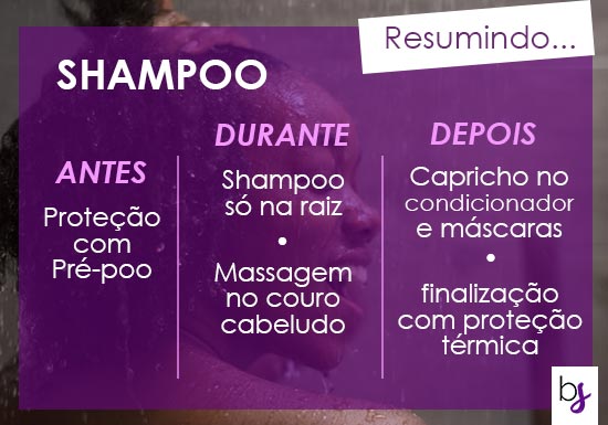 como lavar os fios com shampoo corretamente
