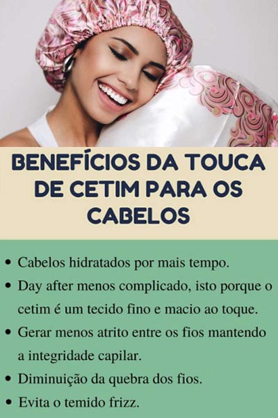 beneficios da touca de cetim para cabelos crespos e cacheados