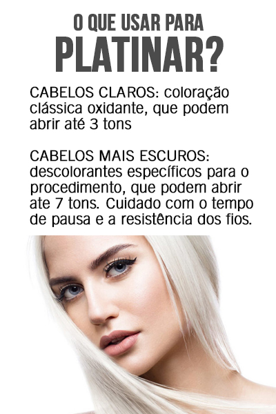 como fazer um cabelo platinado?