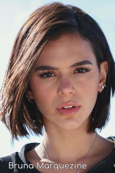 Bruna Marquezine de cabelo curtinho