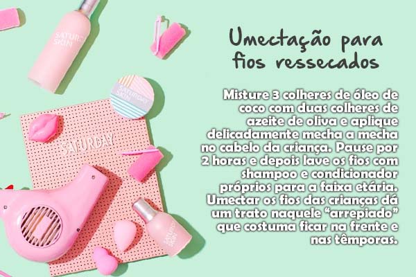 o que usar em cabelo ressecado de criança