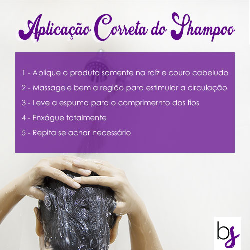 como aplicar shampoo corretamente - portal beleza simples