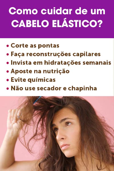 passo a passo cuidar de cabelo elástico