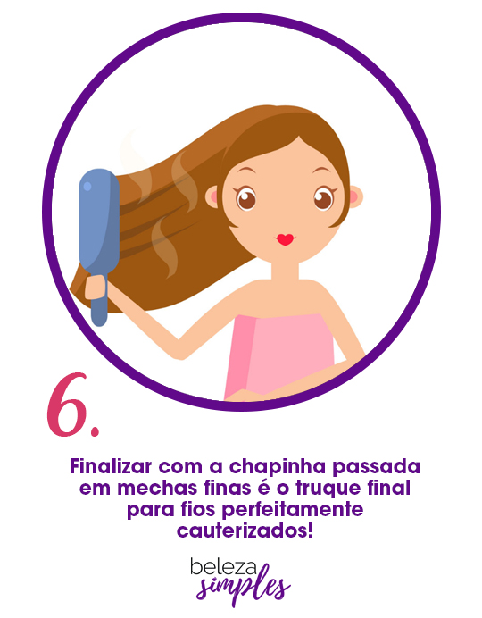 cauterização passo a passo - finalização